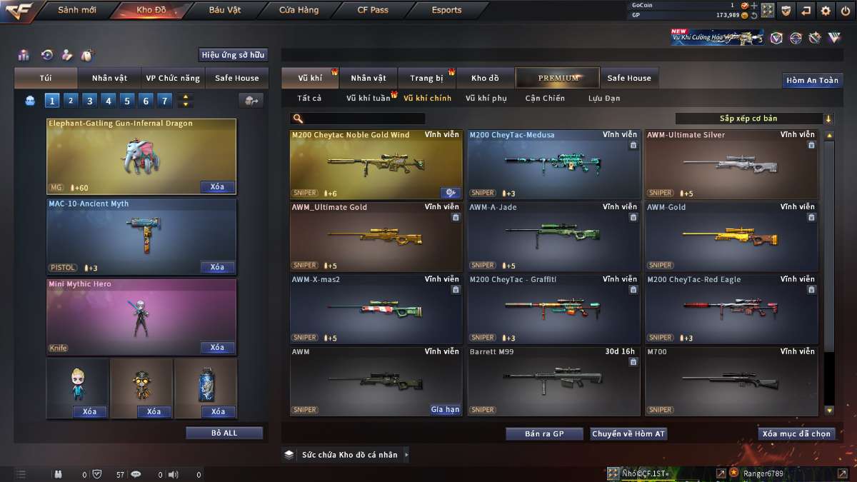 shop acc cf uy tin gia re